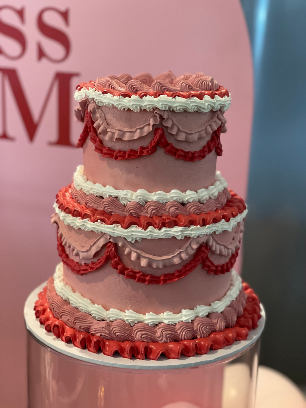 2 Tier Buttercream Vintage Cake