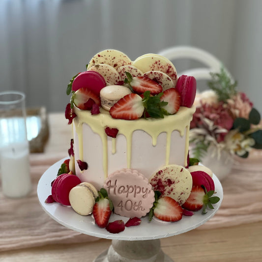 Macarons, Chocolates and Berries