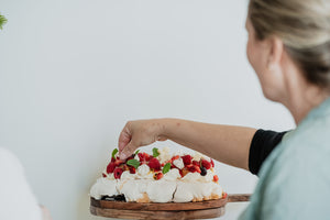 Christmas Berry & Passionfruit Pavlova GF