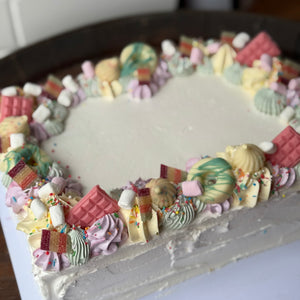 Slab Cake - Rainbow Party