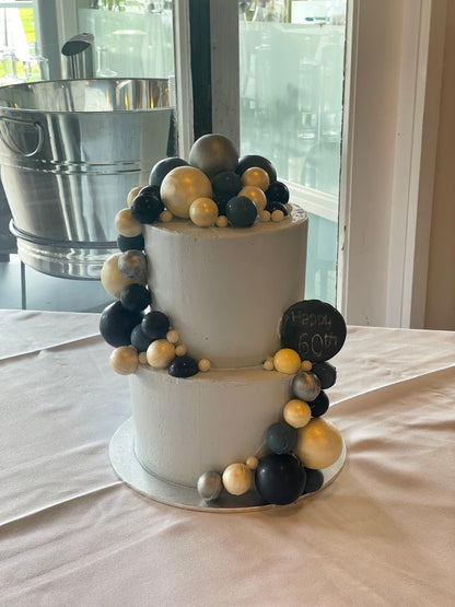 2 Tier Balloon Party Cake