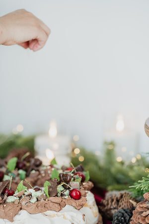 Christmas Chocolate Mint Pavlova GF