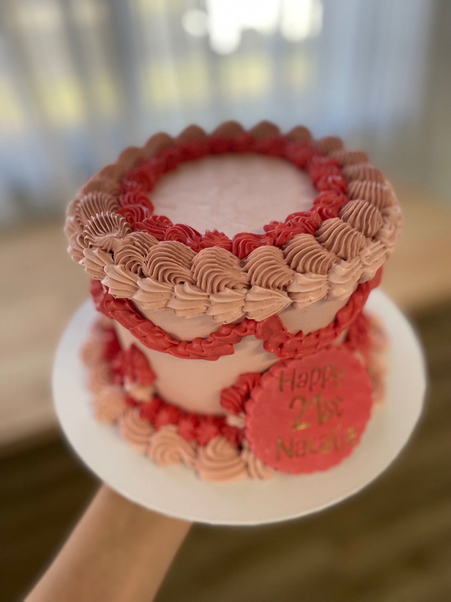 Vintage Round Frill Cake