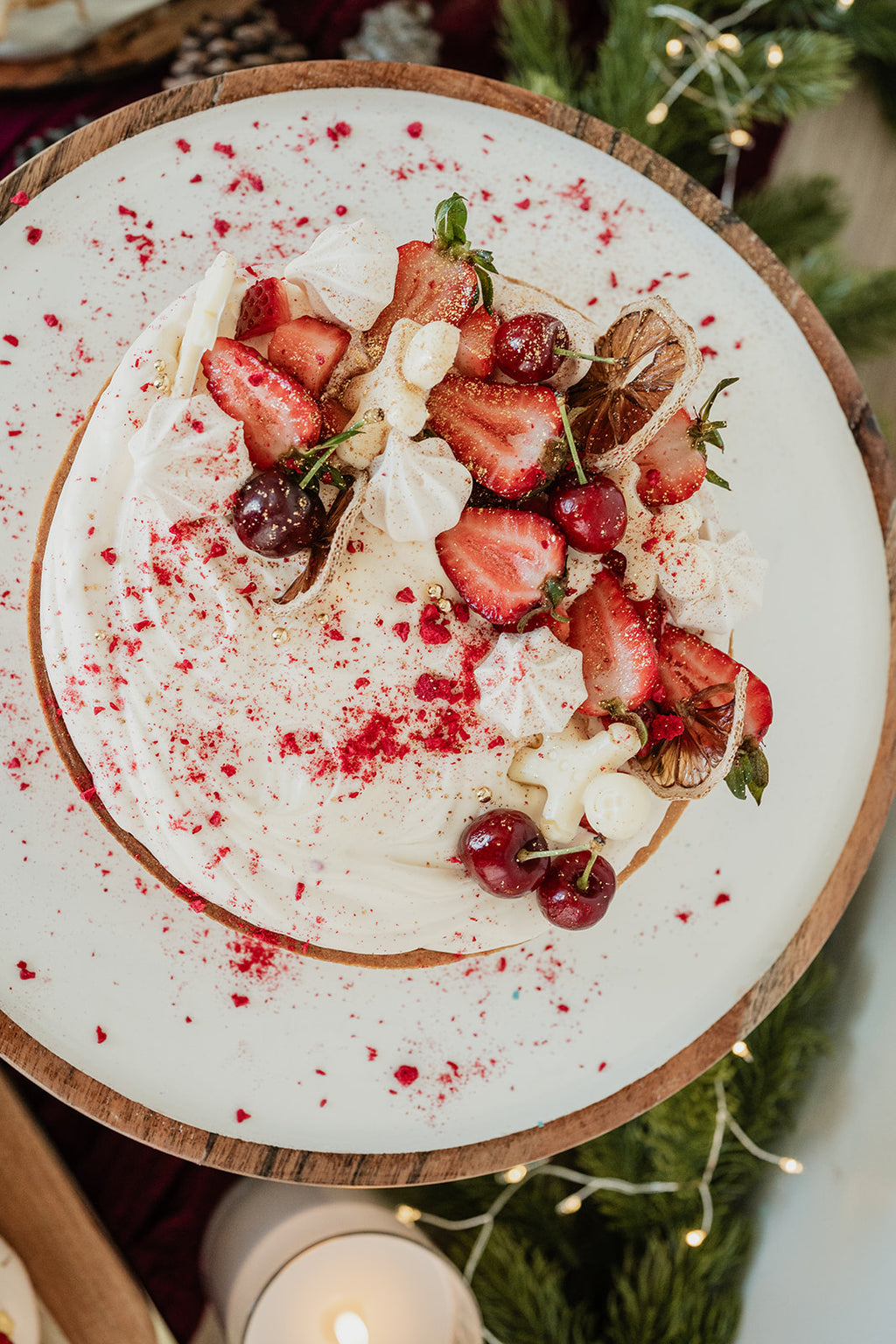 Christmas Berry Cheesecake