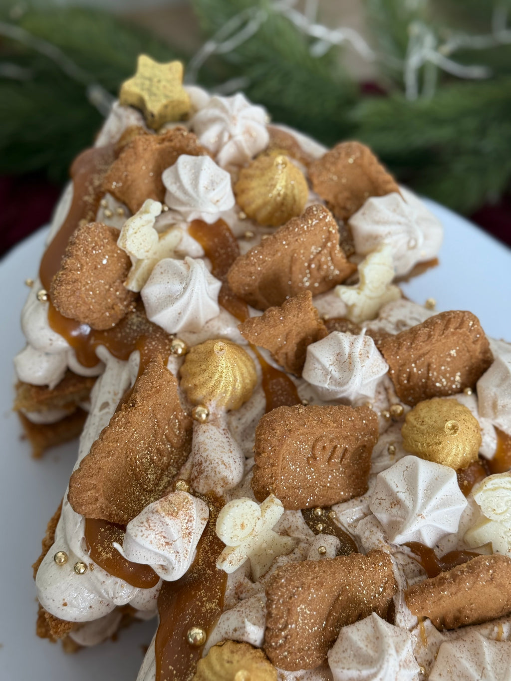 Christmas Biscoff Blondie Tree