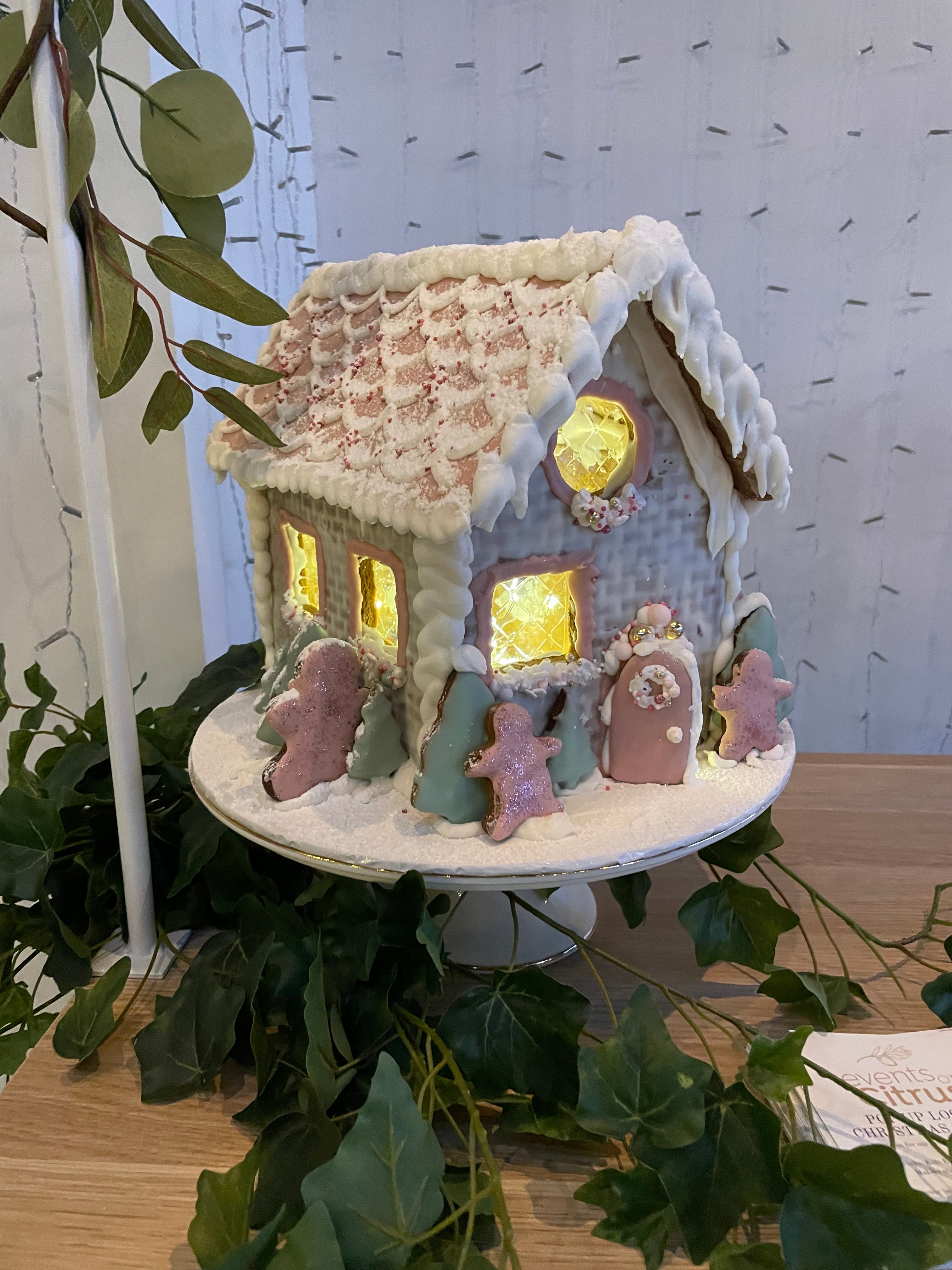 Luxe Gingerbread House Limited Edition Pink