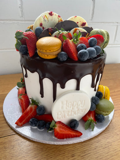 Macarons, Chocolates and Berries