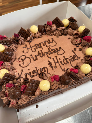 Slab Cake - Chocolate & Berries