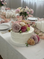 Buttercream Iced With Fresh Flowers