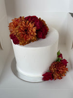 Buttercream Iced With Fresh Flowers