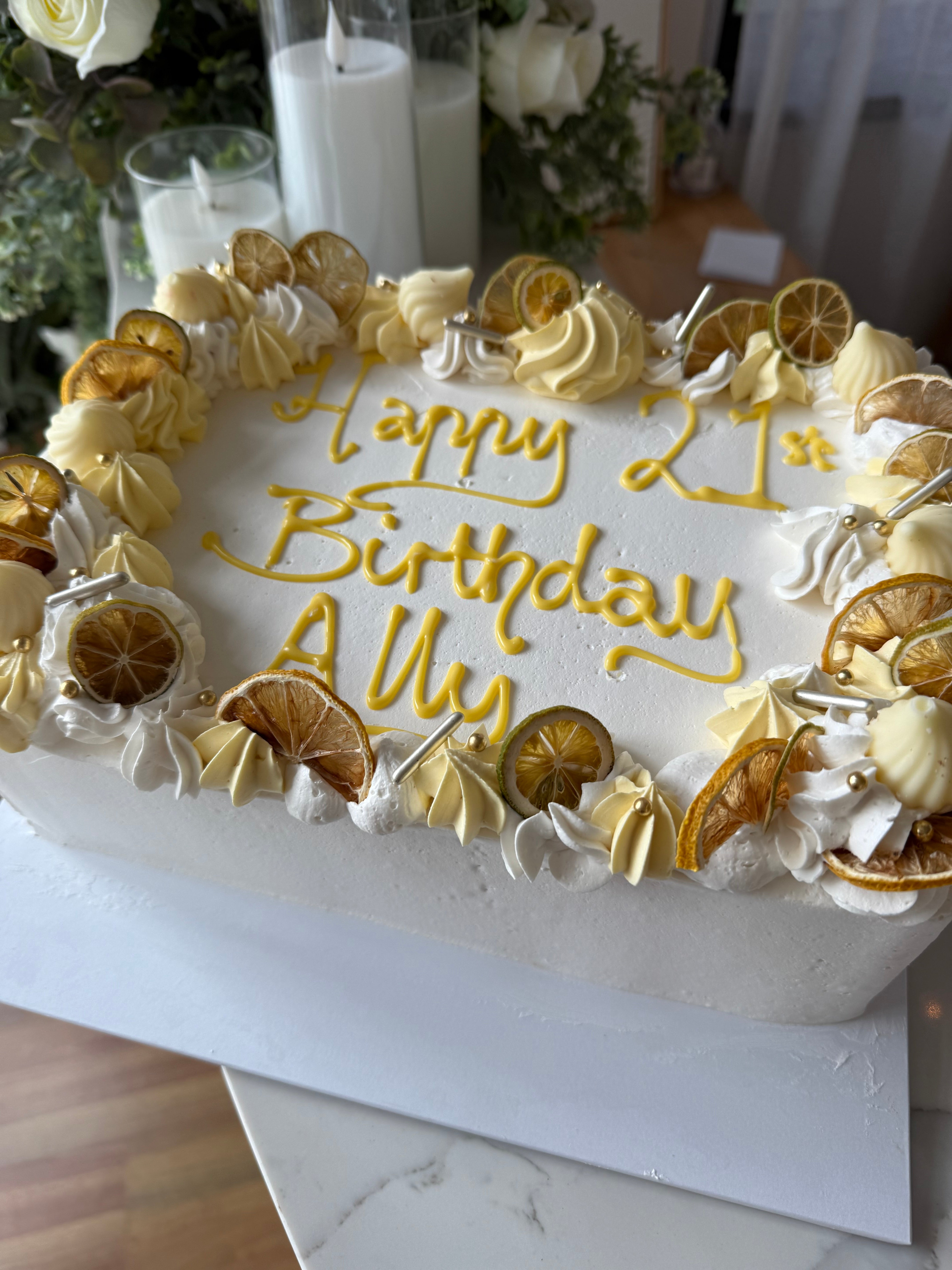 Slab Cake - Citrus Theme