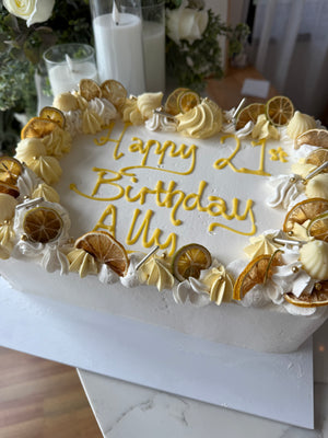 Slab Cake - Citrus Theme