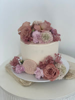 Buttercream Iced With Fresh Flowers