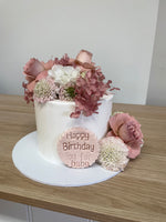 Buttercream Iced With Fresh Flowers