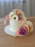 Buttercream Iced With Fresh Flowers