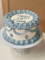 Vintage Round Frill Cake