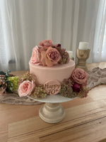 Buttercream Iced With Fresh Flowers