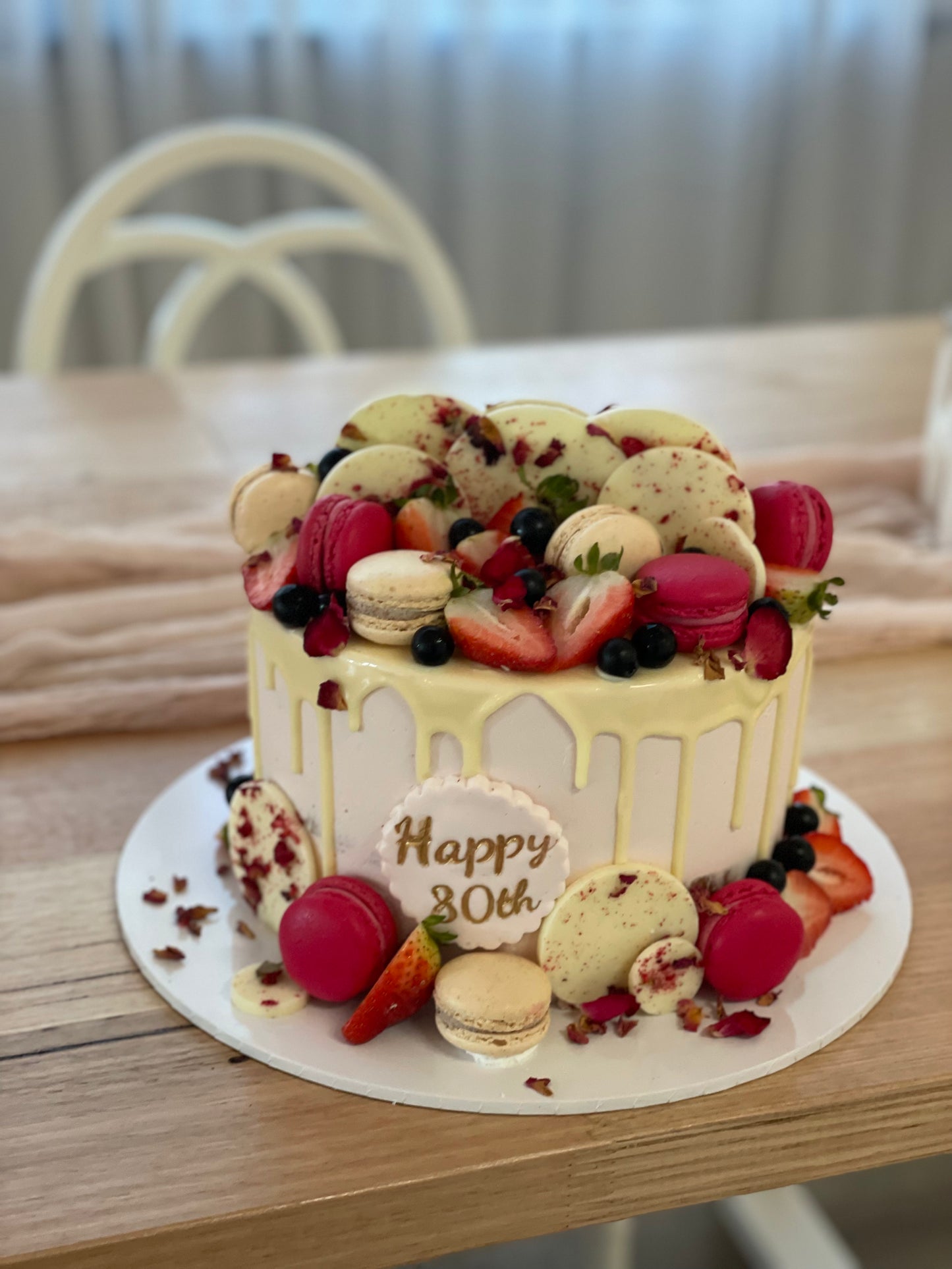Macarons, Chocolates and Berries