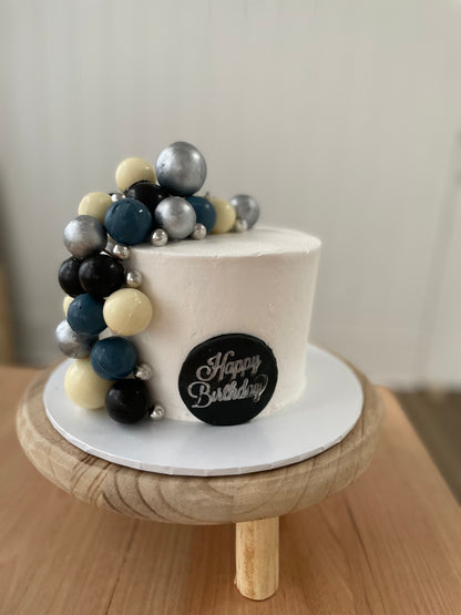 1 Tier Balloon Party Cake