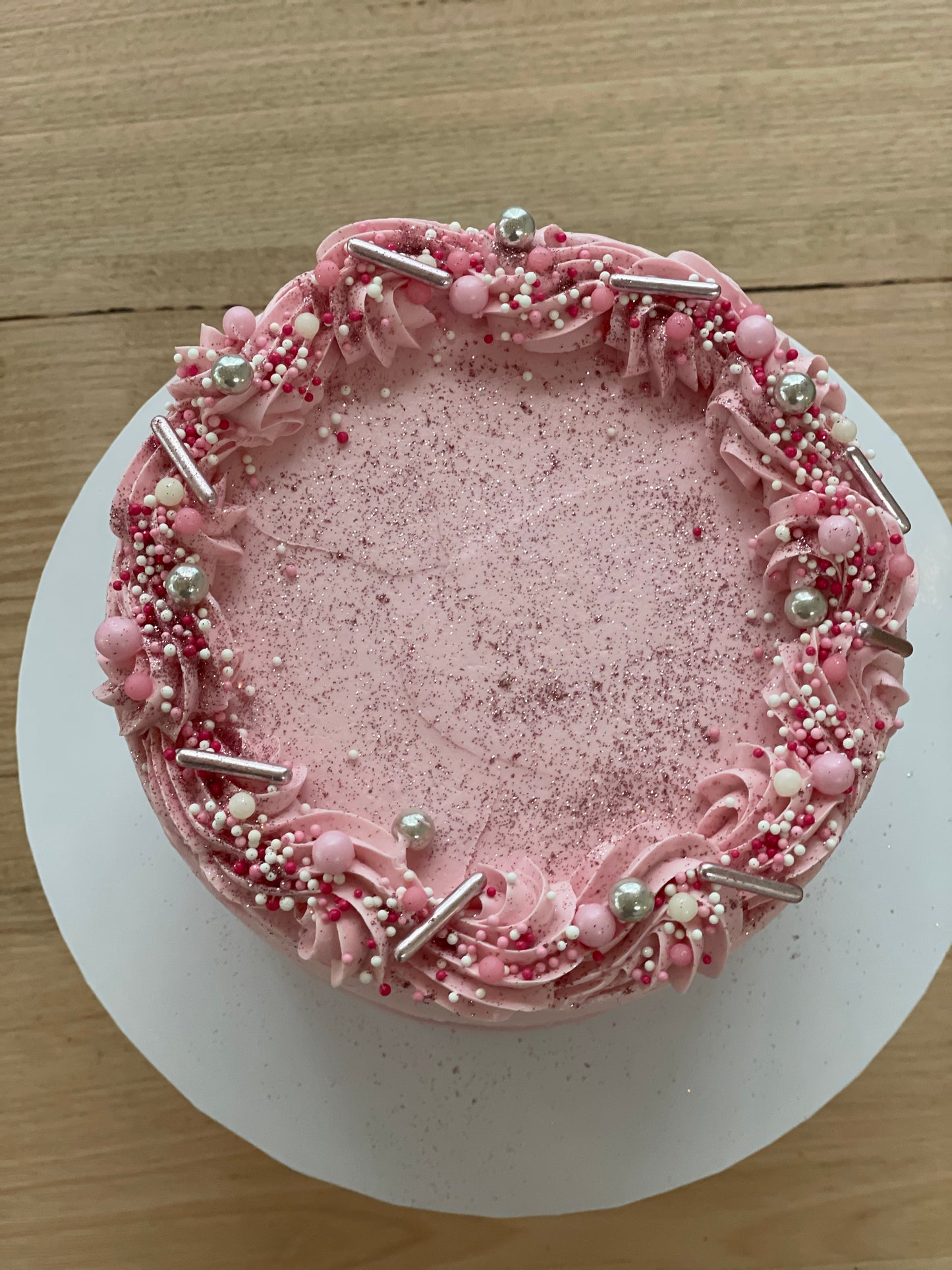 Pink Confetti Cake