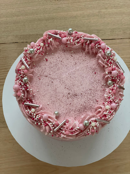 Pink Confetti Cake