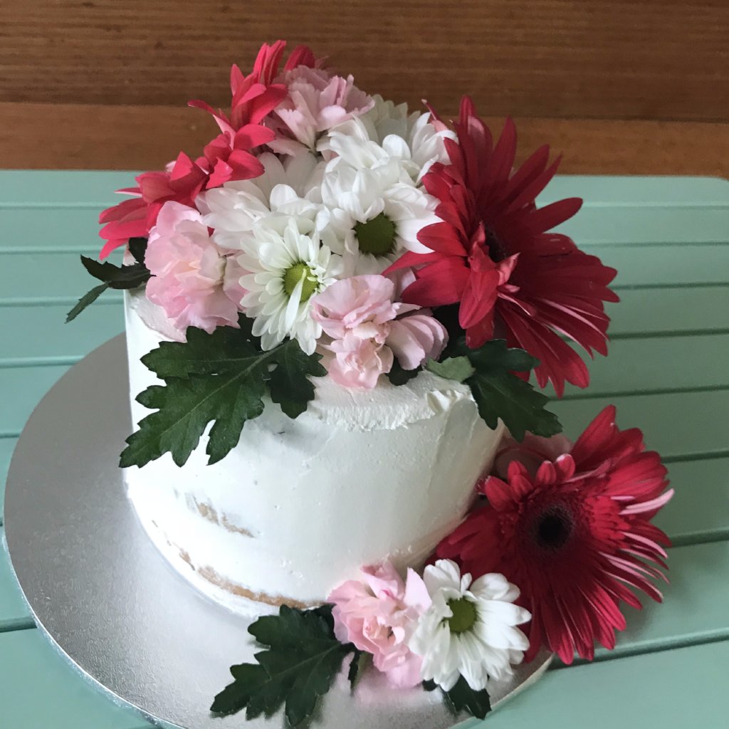 Gluten Free Semi-Naked with Flowers