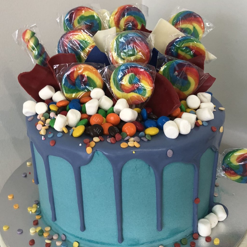 Construction Candy Cake - Made To Be A Momma
