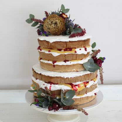 Naked Cake with Flowers