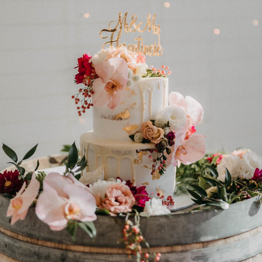 2 Tier touch of gold