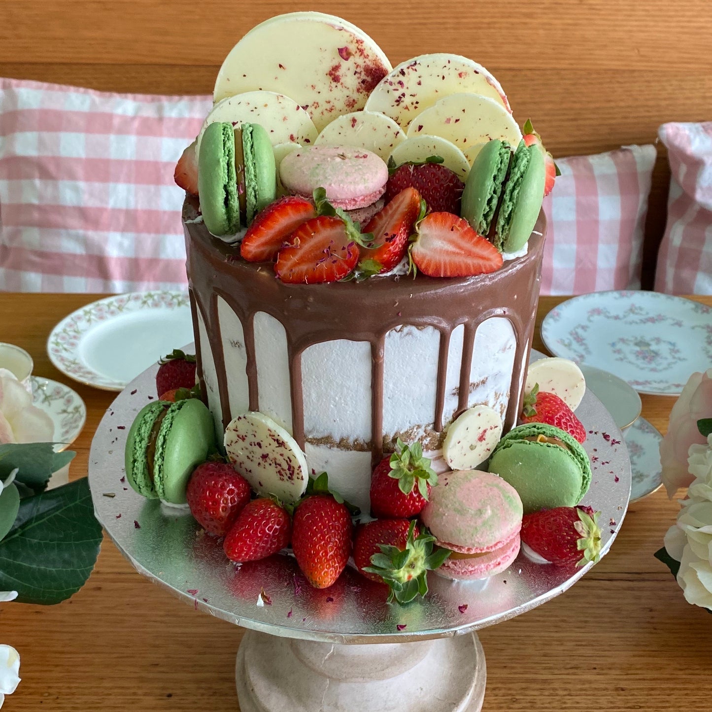 Macarons, Chocolates and Berries