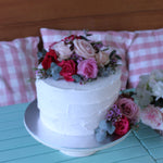 Buttercream Iced With Fresh Flowers