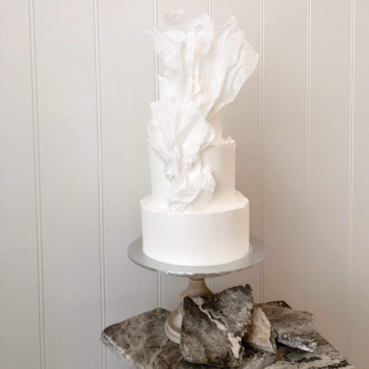 3 Tier Whimsical Wedding Cake