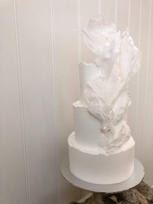 3 Tier Whimsical Wedding Cake