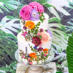 2 Tier Pressed Flower Cake