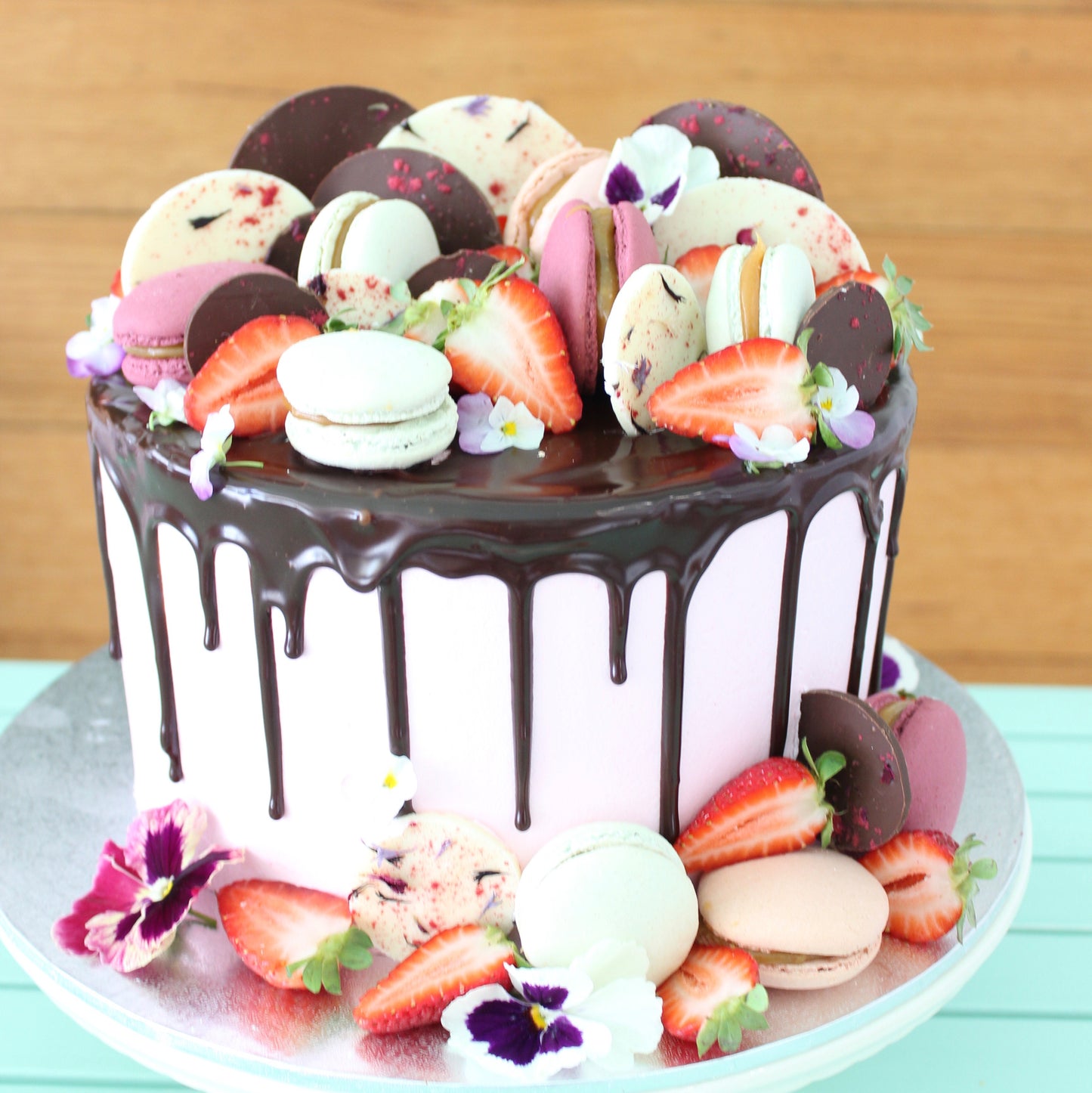 Macarons, Chocolates and Berries