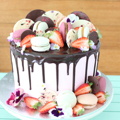 Macarons, Chocolates and Berries