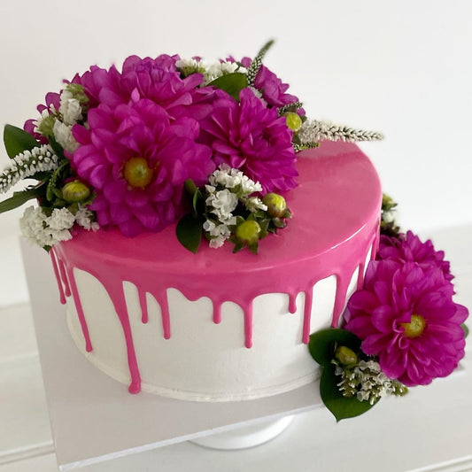 1 Tier Flowers & Drizzle