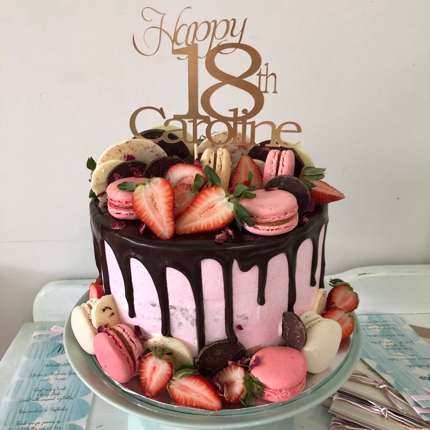 Macarons, Chocolates and Berries
