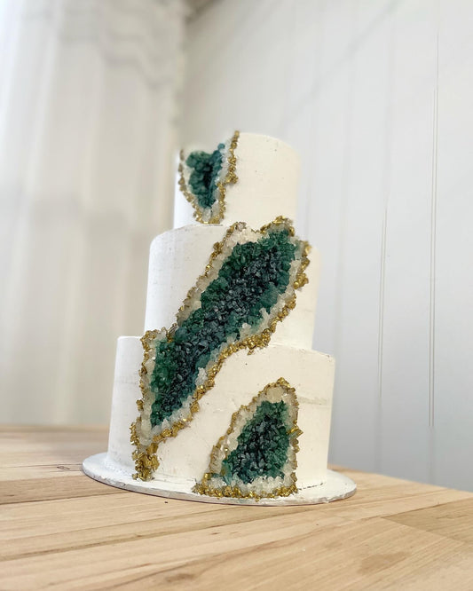 3 tier Geode Cake
