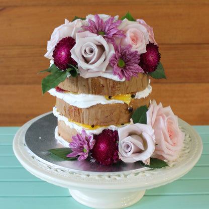 Naked Cake with Flowers