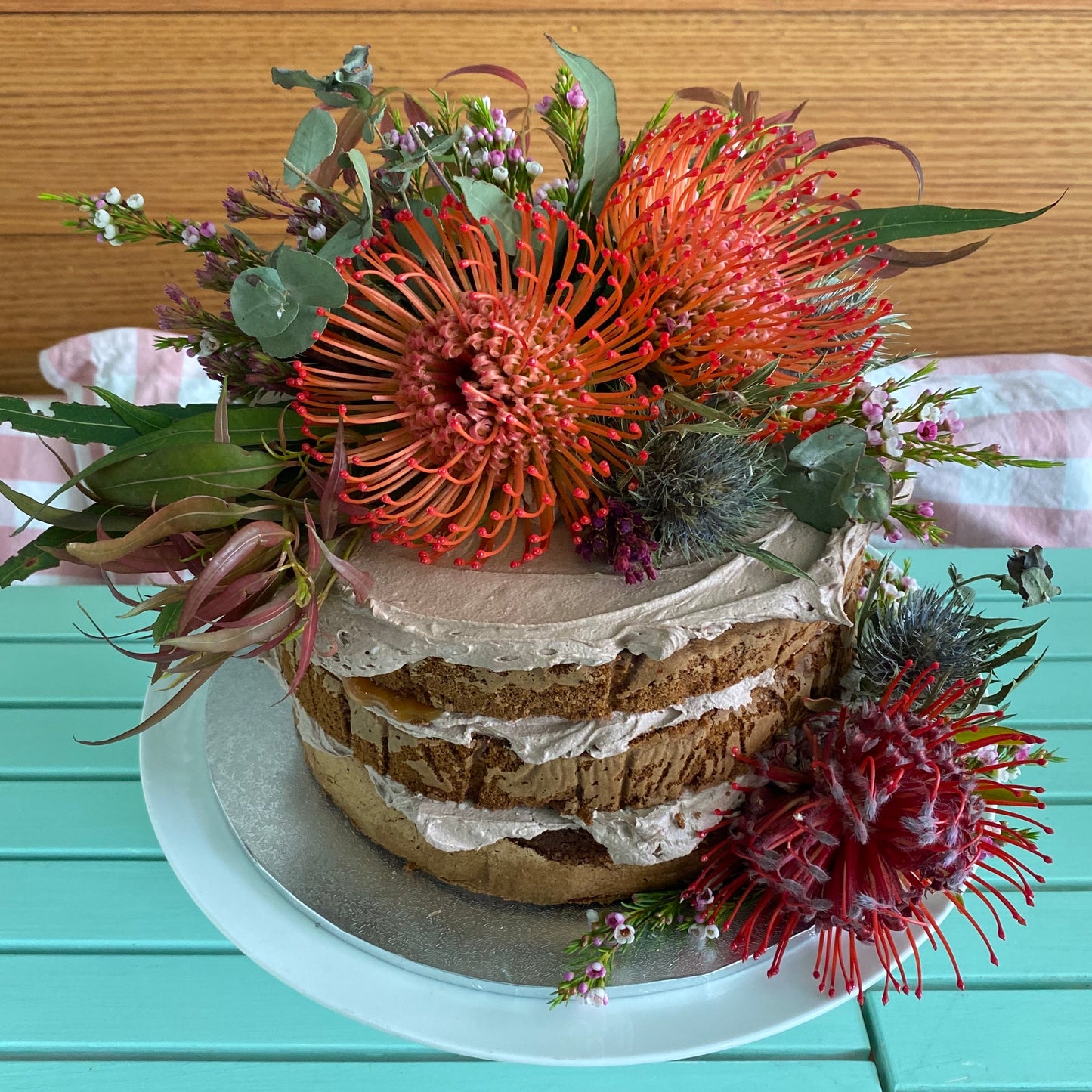 Naked Cake with Flowers