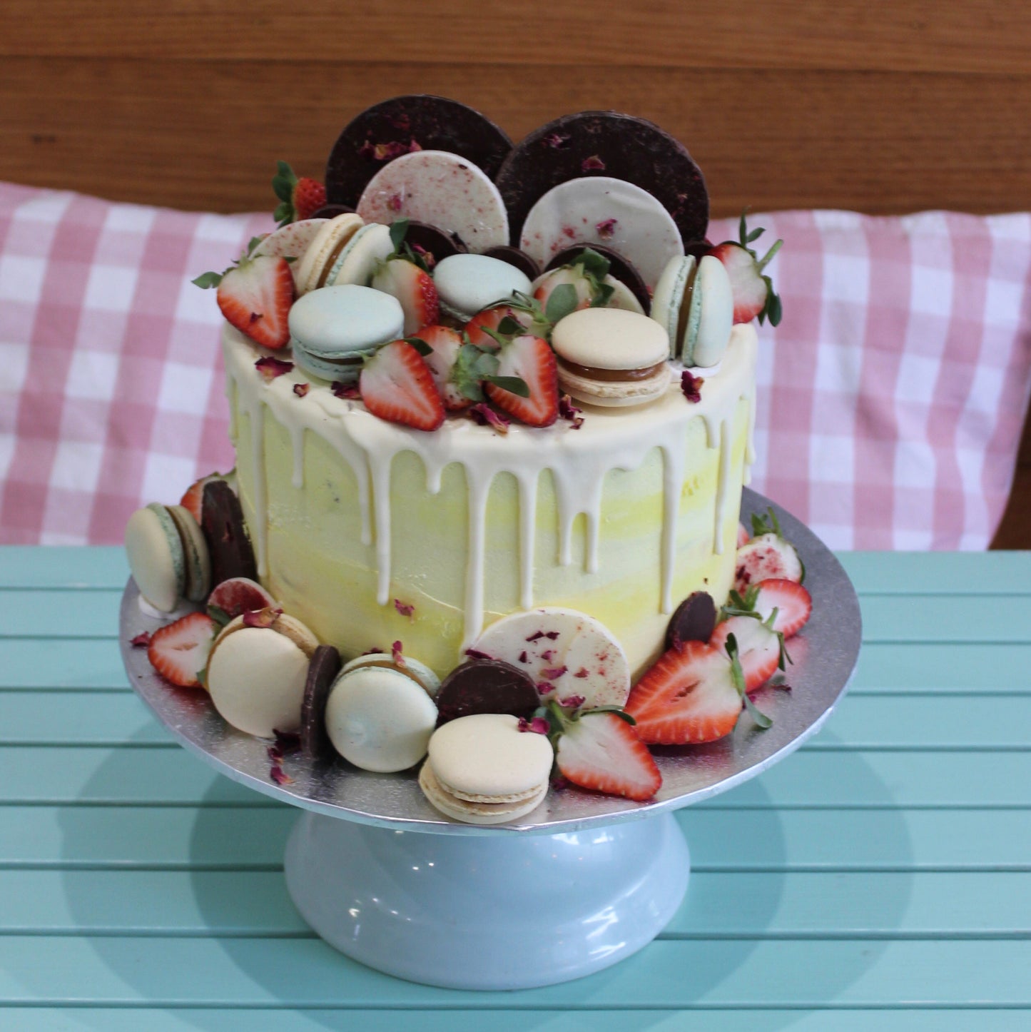 Macarons, Chocolates and Berries
