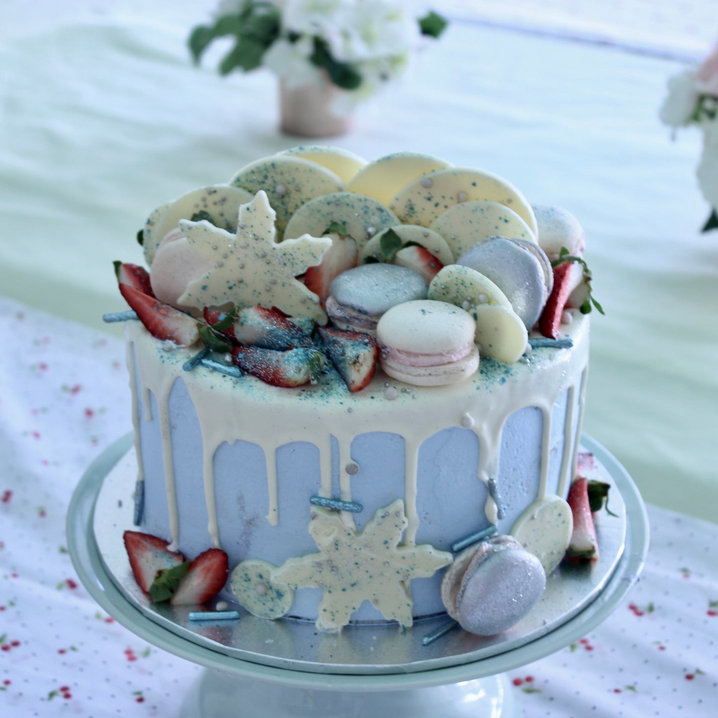 Macarons, Chocolates and Berries