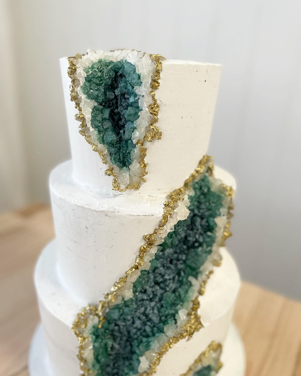 3 tier Geode Cake