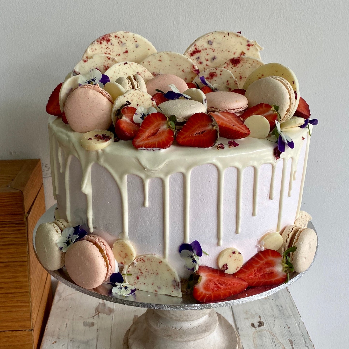 Macarons, Chocolates and Berries