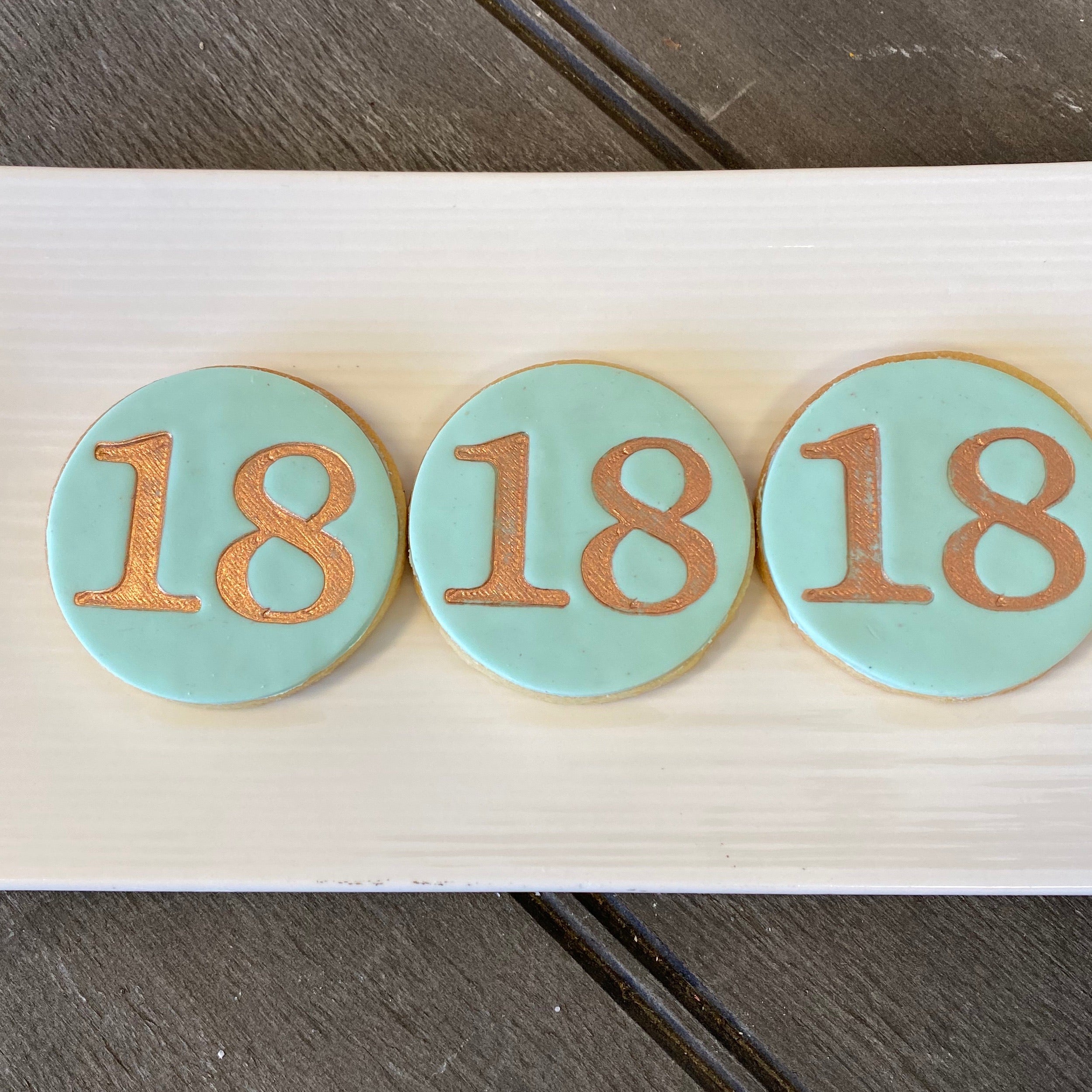 Number cookie “18”
