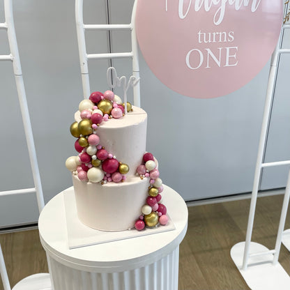 2 Tier Balloon Party Cake