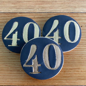 Number cookie “40”