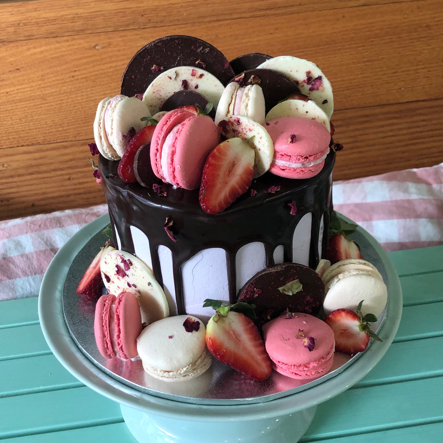 Macarons, Chocolates and Berries