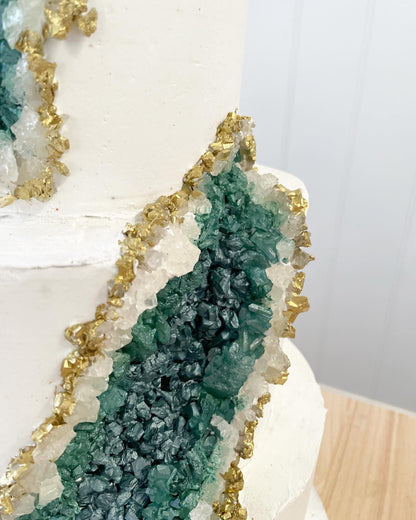 3 tier Geode Cake